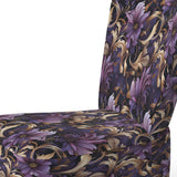 Glamorous Gold And Purple Damask Pattern - Upholstered Glam Accent Chairs