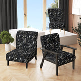 Hollywood Glamour Diamond In Black And White - Glam Accent Side Chair
