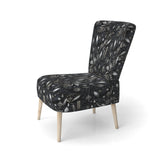 Hollywood Glamour Diamond In Black And White - Glam Accent Side Chair