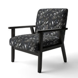Hollywood Glamour Diamond In Black And White - Glam Accent Side Chair
