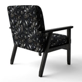 Hollywood Glamour Diamond In Black And White - Glam Accent Side Chair