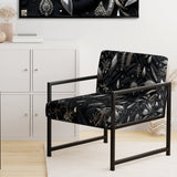 Hollywood Glamour Diamond In Black And White - Glam Accent Side Chair