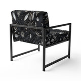Hollywood Glamour Diamond In Black And White - Glam Accent Side Chair