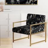 Hollywood Glamour Diamond In Black And White - Glam Accent Side Chair