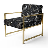 Hollywood Glamour Diamond In Black And White - Glam Accent Side Chair