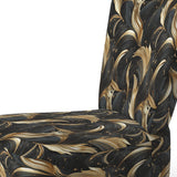 Midnight Charm Gold And Black - Glam Accent Slipper Chair