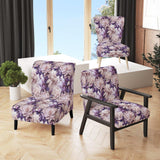 Purple Poppies Harmony- Upholstered Accent Chair