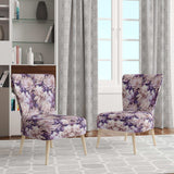 Purple Poppies Harmony- Upholstered Accent Chair