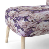 Purple Poppies Harmony- Upholstered Accent Chair