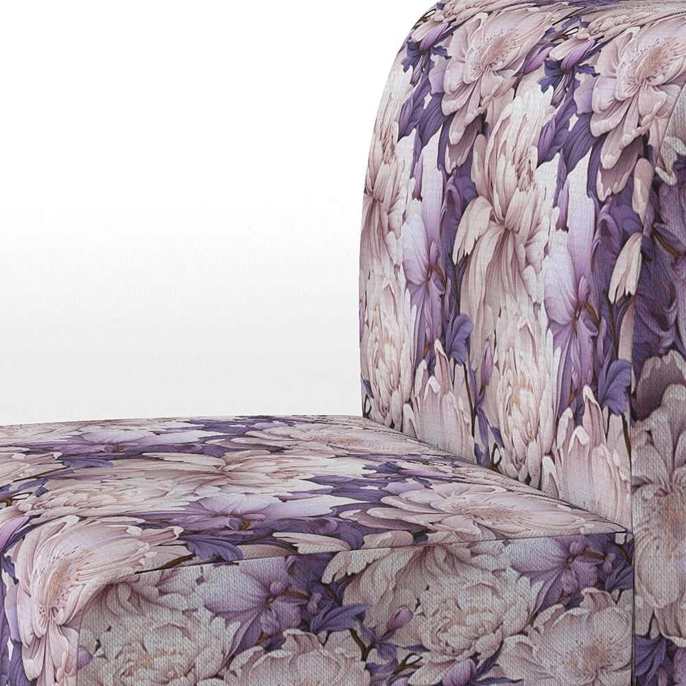 Purple Poppies Harmony- Upholstered Accent Chair