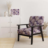 Purple Poppies Harmony- Upholstered Accent Chair