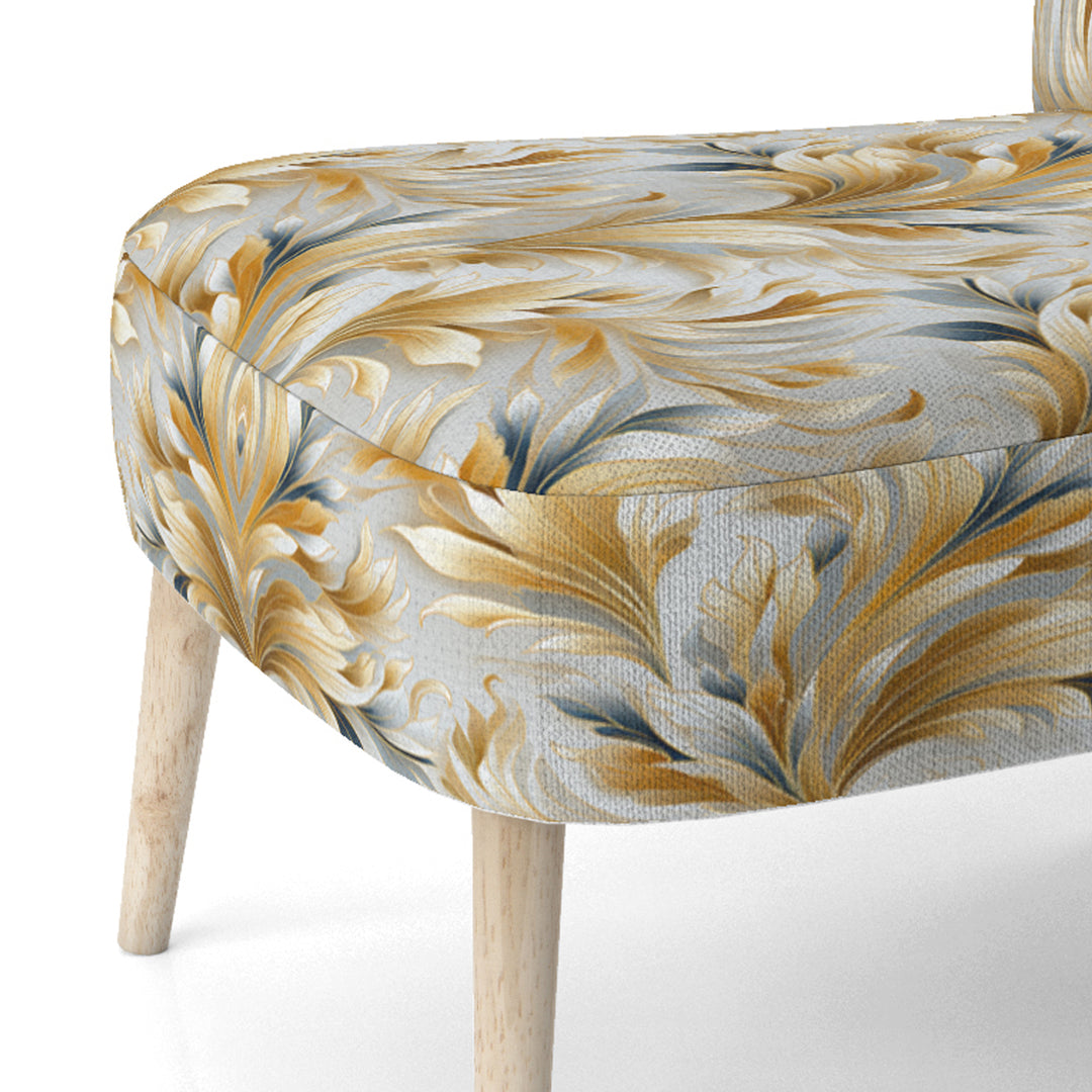 Royal Gilded Ikat Reverie Celebrate - Upholstered Glam Accent Chairs