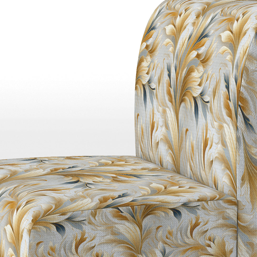 Royal Gilded Ikat Reverie Celebrate - Upholstered Glam Accent Chairs