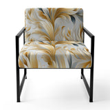 Royal Gilded Ikat Reverie Celebrate - Upholstered Glam Accent Chairs