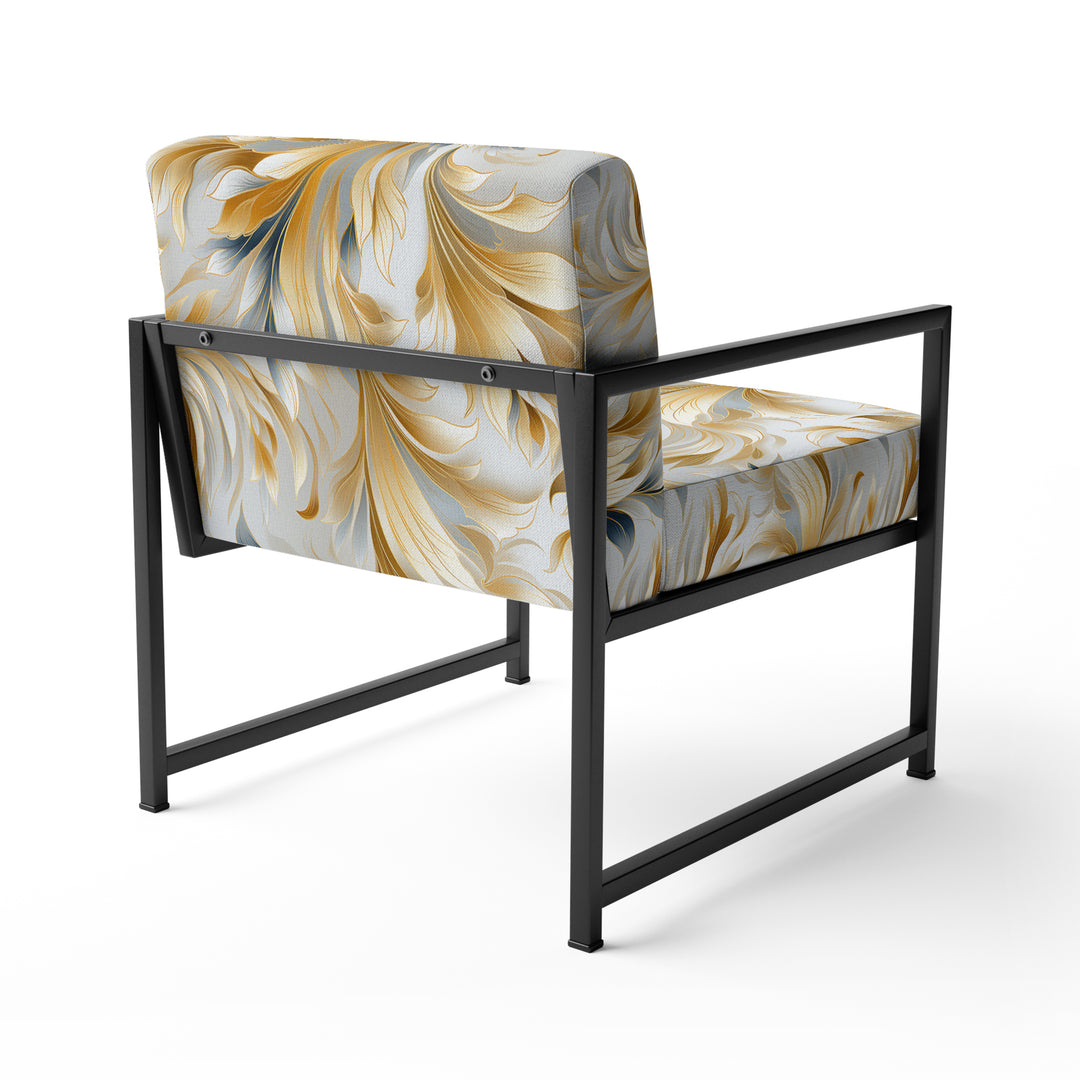 Royal Gilded Ikat Reverie Celebrate - Upholstered Glam Accent Chairs