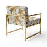 Royal Gilded Ikat Reverie Celebrate - Upholstered Glam Accent Chairs