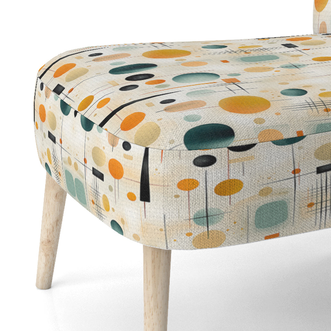 Mcm Abstract Expressions - Mid-Century Accent Slipper Chair
