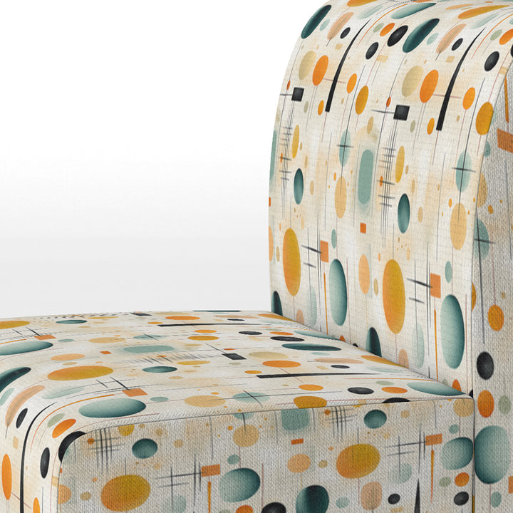 Mcm Abstract Expressions - Mid-Century Accent Slipper Chair