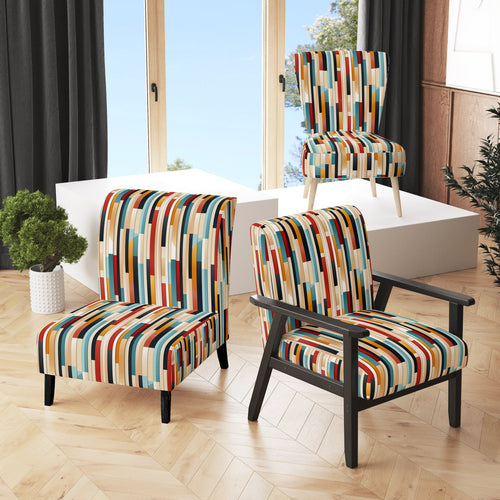 Modern Bold Stripes Pattern - Modern Arm Chair