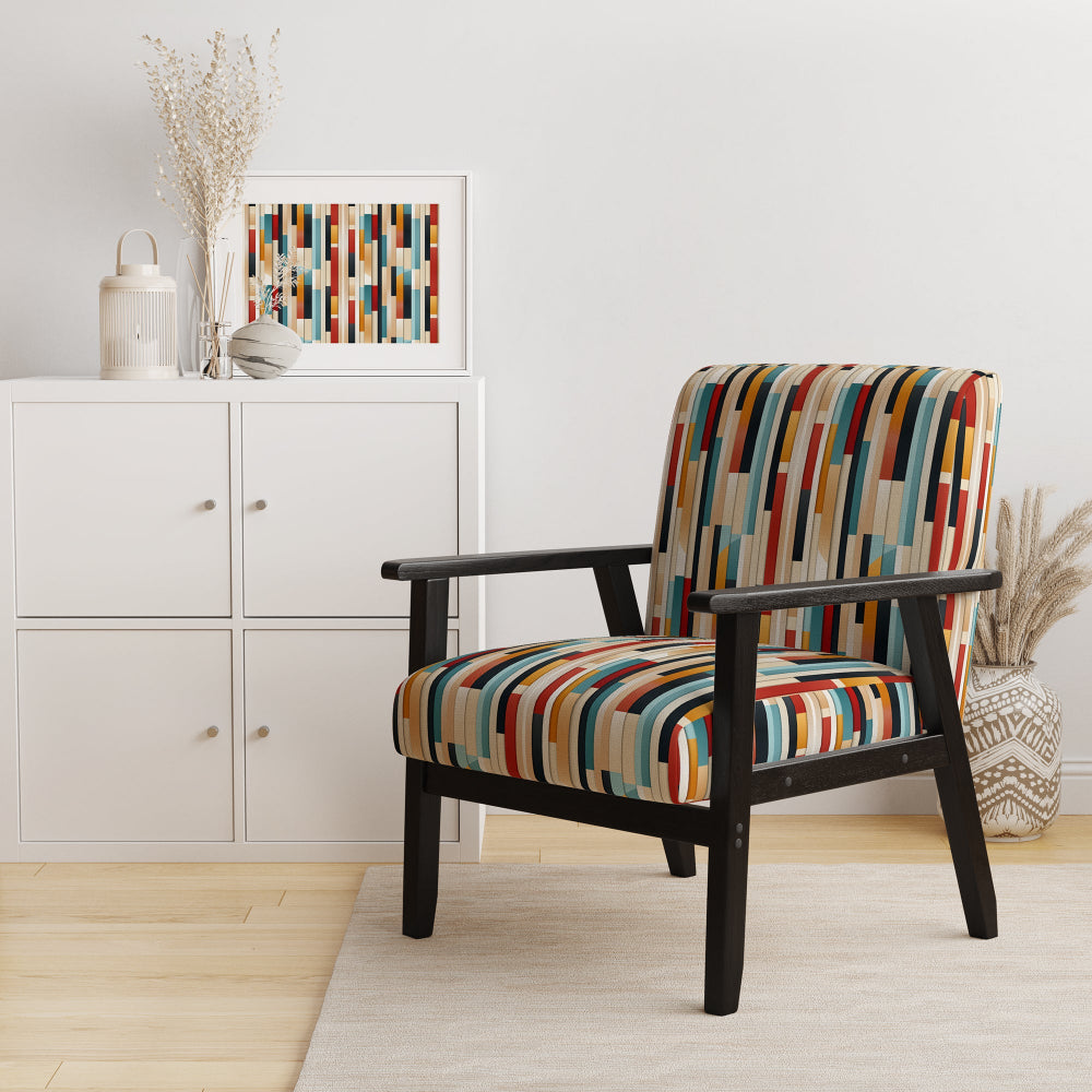 Modern Bold Stripes Pattern - Modern Arm Chair