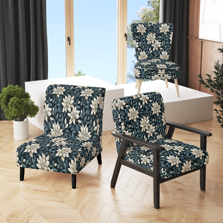 Monochrome Essence - Cottage Accent Slipper Chair