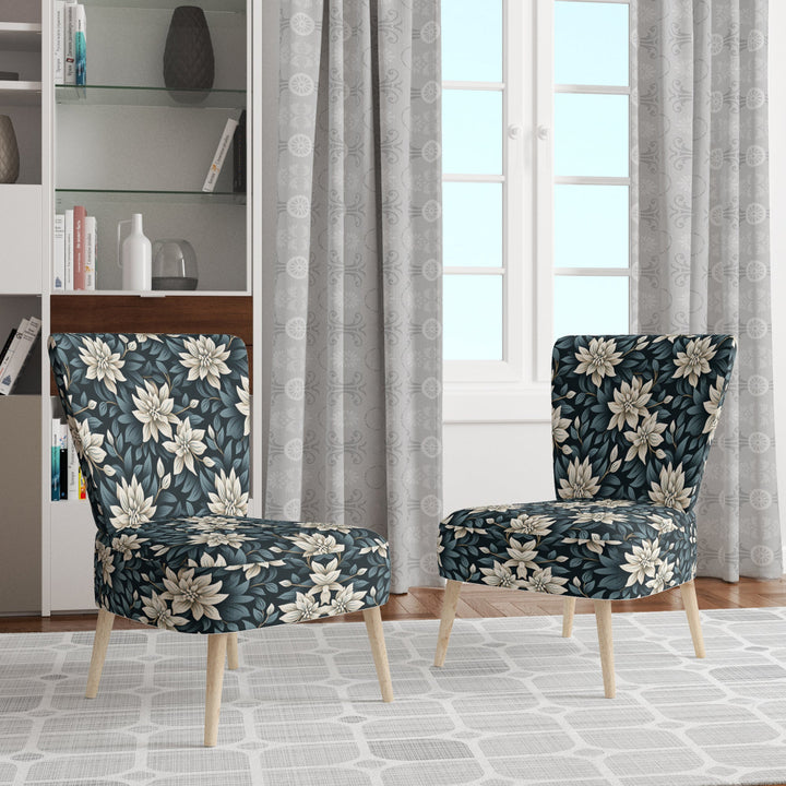 Monochrome Essence - Cottage Accent Slipper Chair