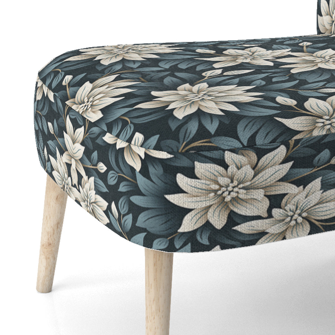 Monochrome Essence - Cottage Accent Slipper Chair