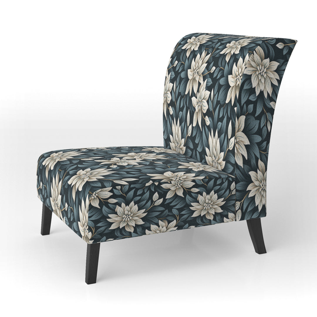 Monochrome Essence - Cottage Accent Slipper Chair