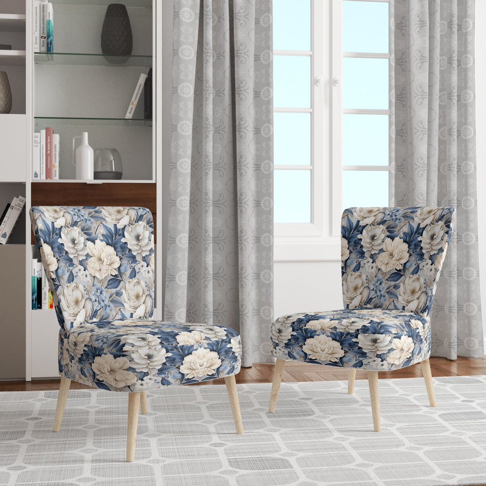 Ethereal Shadows Moody Patterns - Cottage Accent Slipper Chair