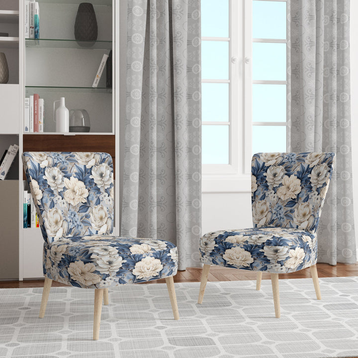 Ethereal Shadows Moody Patterns - Cottage Accent Slipper Chair