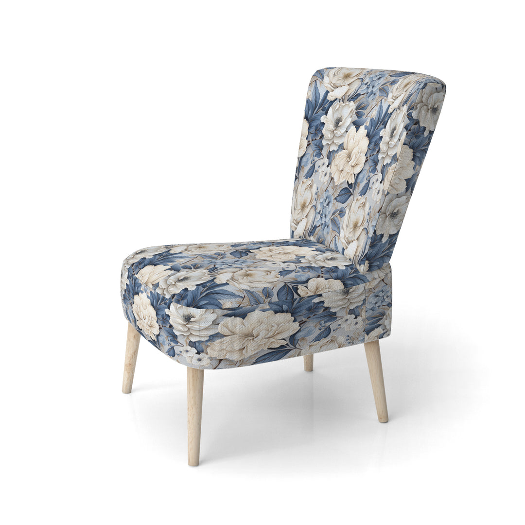 Ethereal Shadows Moody Patterns - Cottage Accent Slipper Chair