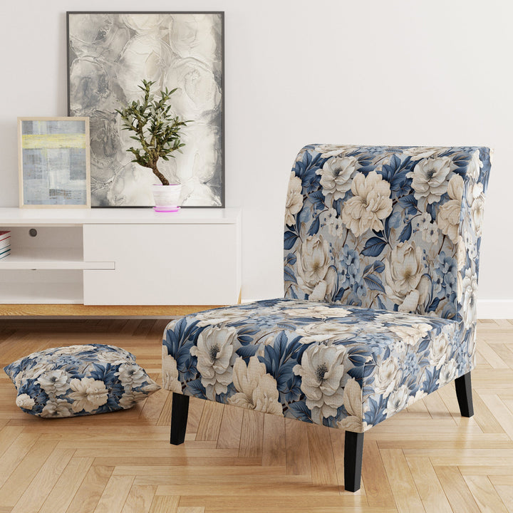 Ethereal Shadows Moody Patterns - Cottage Accent Slipper Chair