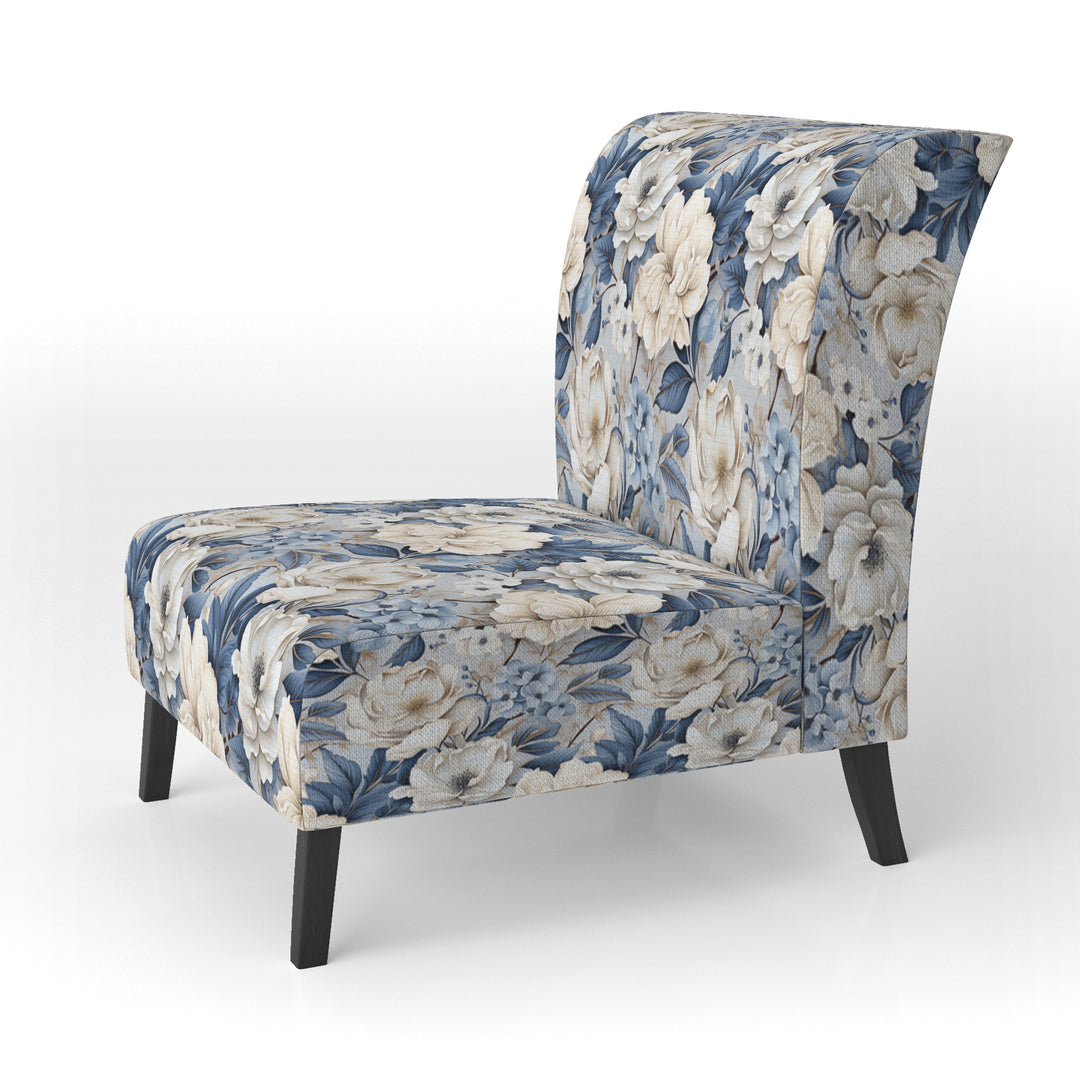 Ethereal Shadows Moody Patterns - Cottage Accent Slipper Chair