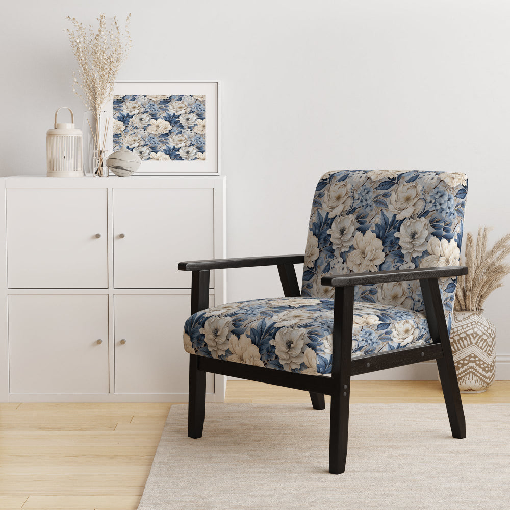 Ethereal Shadows Moody Patterns - Cottage Accent Slipper Chair