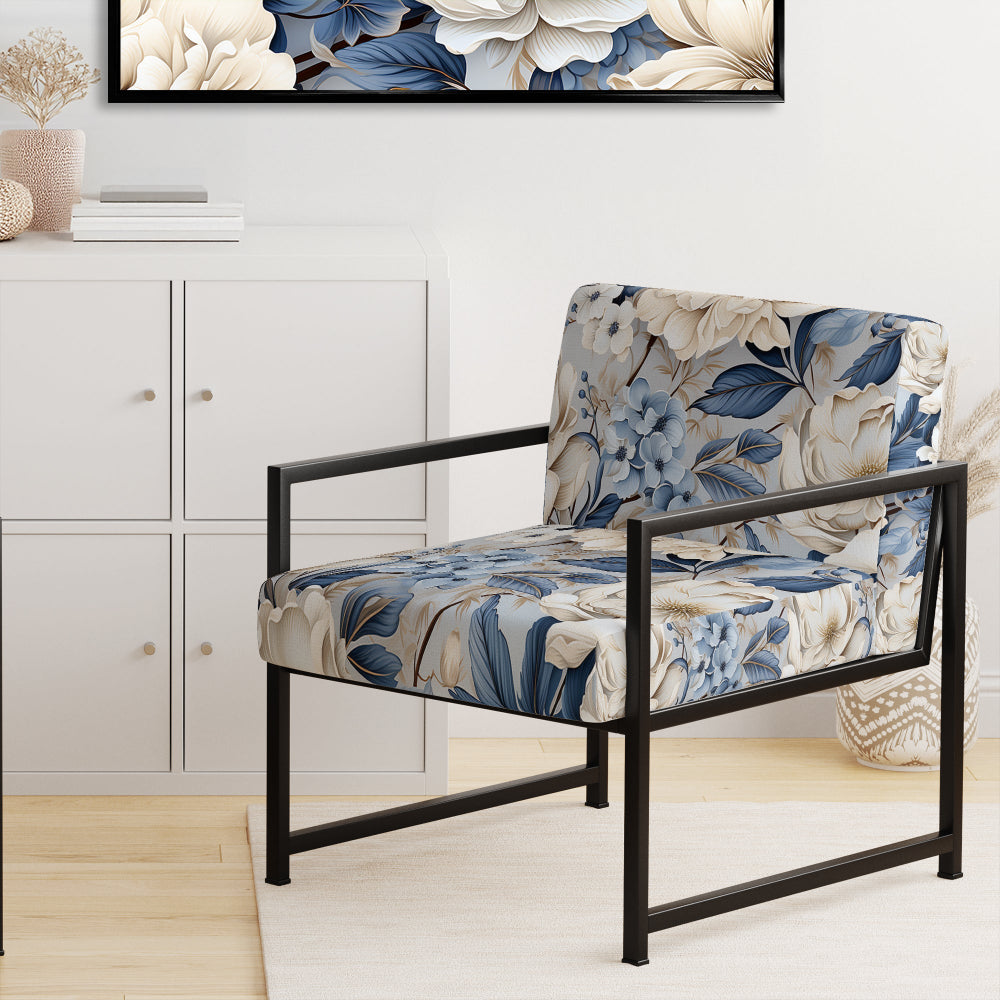 Ethereal Shadows Moody Patterns - Cottage Accent Slipper Chair