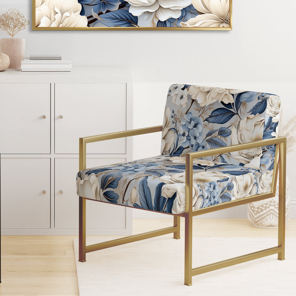 Ethereal Shadows Moody Patterns - Cottage Accent Slipper Chair