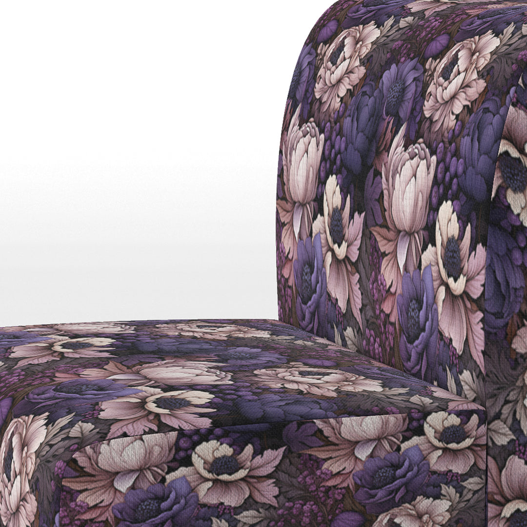 Gothic Botanicals Moody Patterns - Upholstered Cottage Accent Chairs