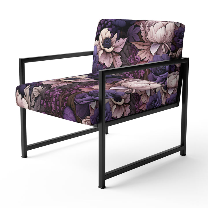 Gothic Botanicals Moody Patterns - Upholstered Cottage Accent Chairs
