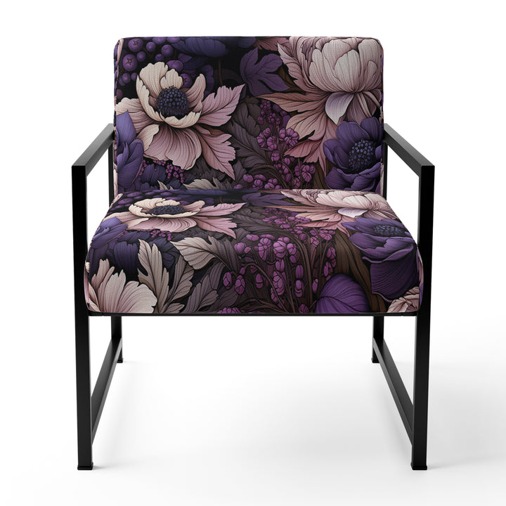 Gothic Botanicals Moody Patterns - Upholstered Cottage Accent Chairs