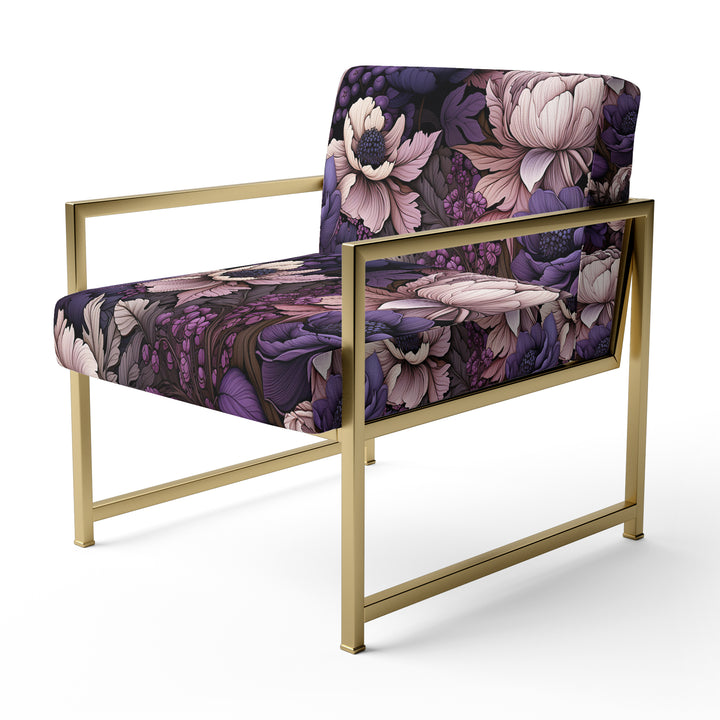Gothic Botanicals Moody Patterns - Upholstered Cottage Accent Chairs