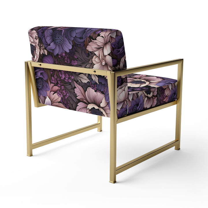 Gothic Botanicals Moody Patterns - Upholstered Cottage Accent Chairs