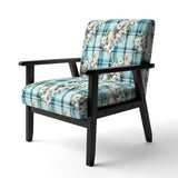 Coastal Comfort Paisley Pattern - Glam Accent Slipper Chair