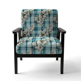 Coastal Comfort Paisley Pattern - Glam Accent Slipper Chair