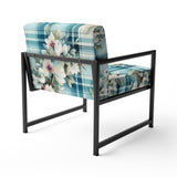 Coastal Comfort Paisley Pattern - Glam Accent Slipper Chair