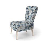 Coastal Retreat Paisley Pattern - Upholstered Glam Accent Chairs