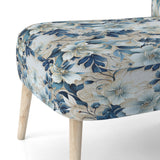 Coastal Retreat Paisley Pattern - Upholstered Glam Accent Chairs