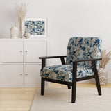Coastal Retreat Paisley Pattern - Upholstered Glam Accent Chairs