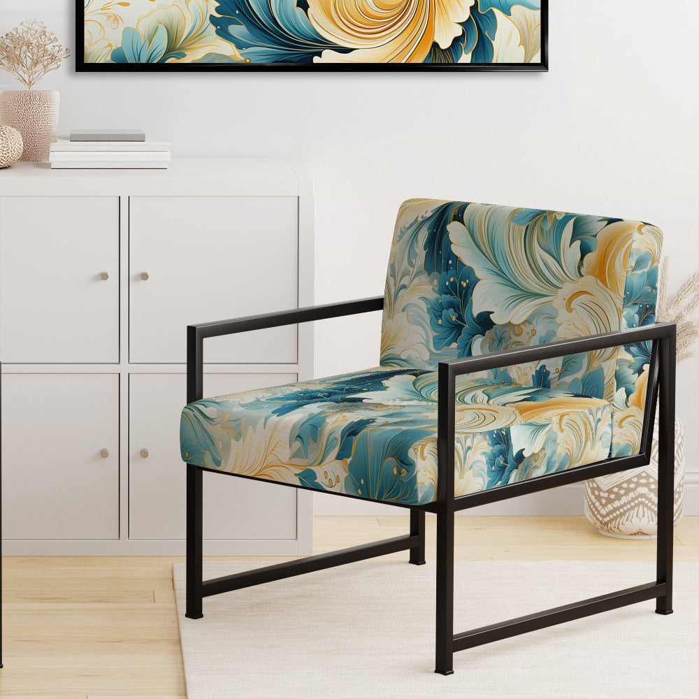 Desert Mirage Paisley Pattern - Glam Arm Chair