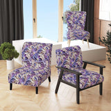 Purple Lavender Persian Paisleys- Upholstered Accent Chair