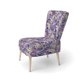 Purple Lavender Persian Paisleys- Upholstered Accent Chair